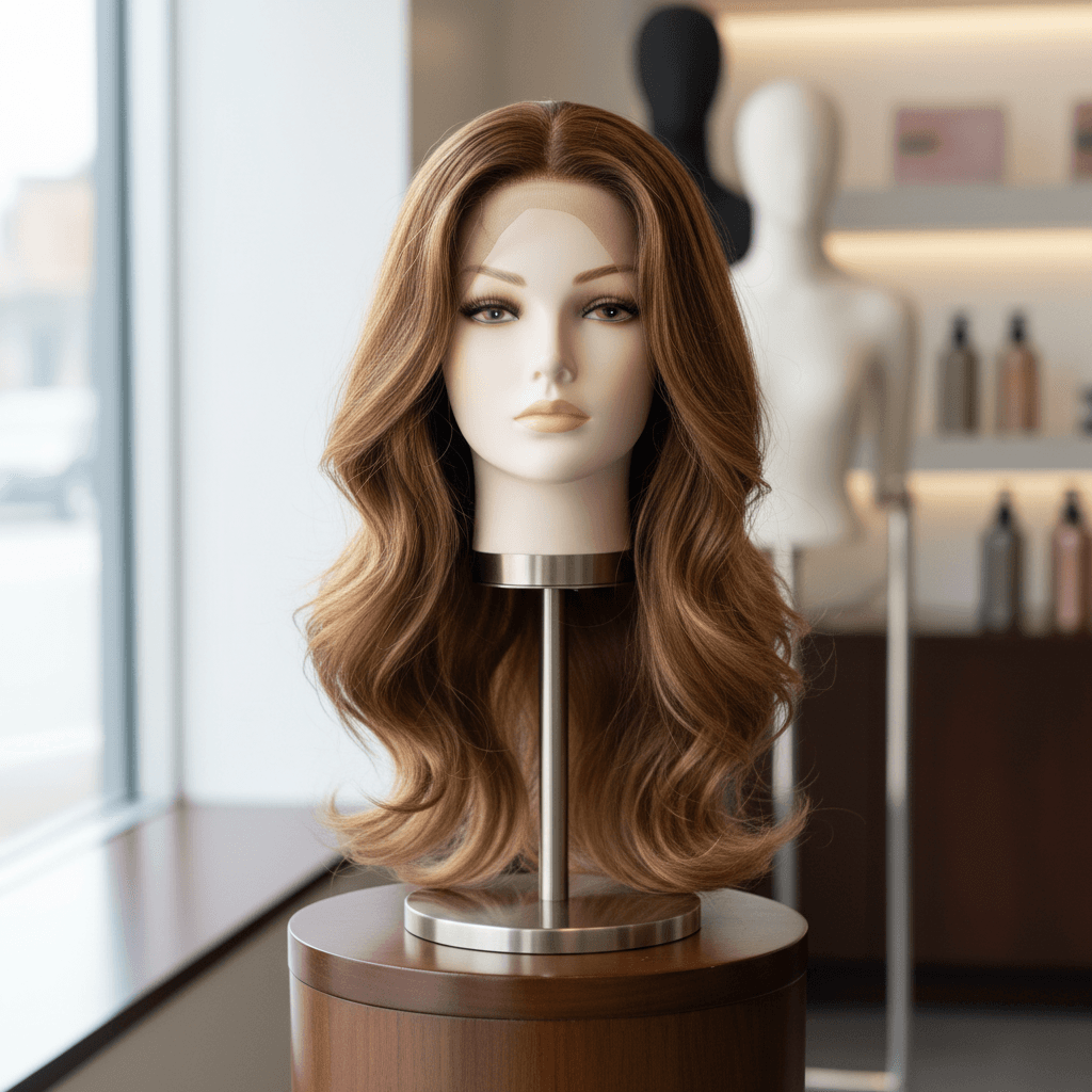 Long wave wig custom styled
