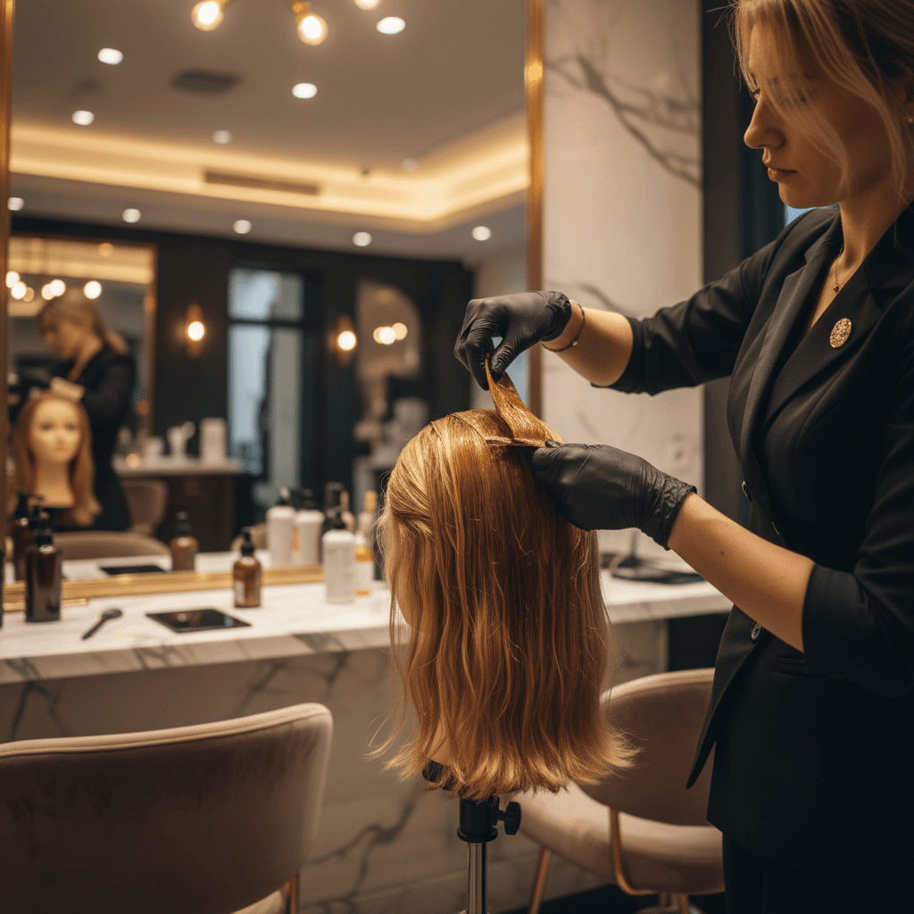 Wig coloring and color treatment service