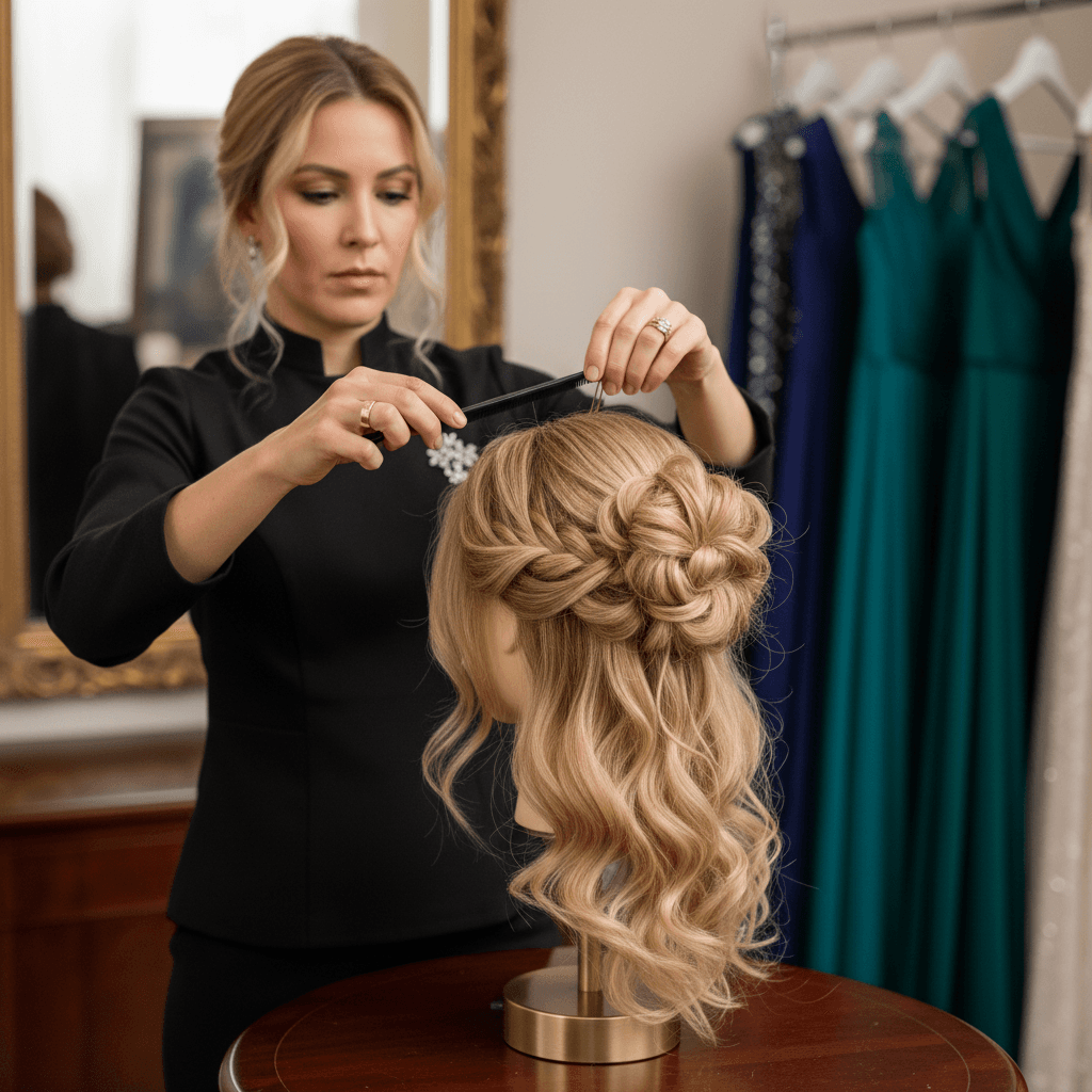 Bridal and event wig styling service
